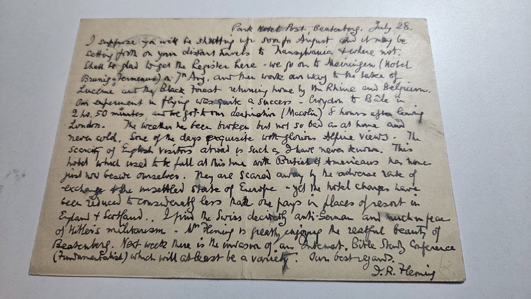 Tutti i francobolli: 1936 Ganzsache Beatenberg Beatenberg gestempelt – Usato da Arni AG venduto da Moth68 1
