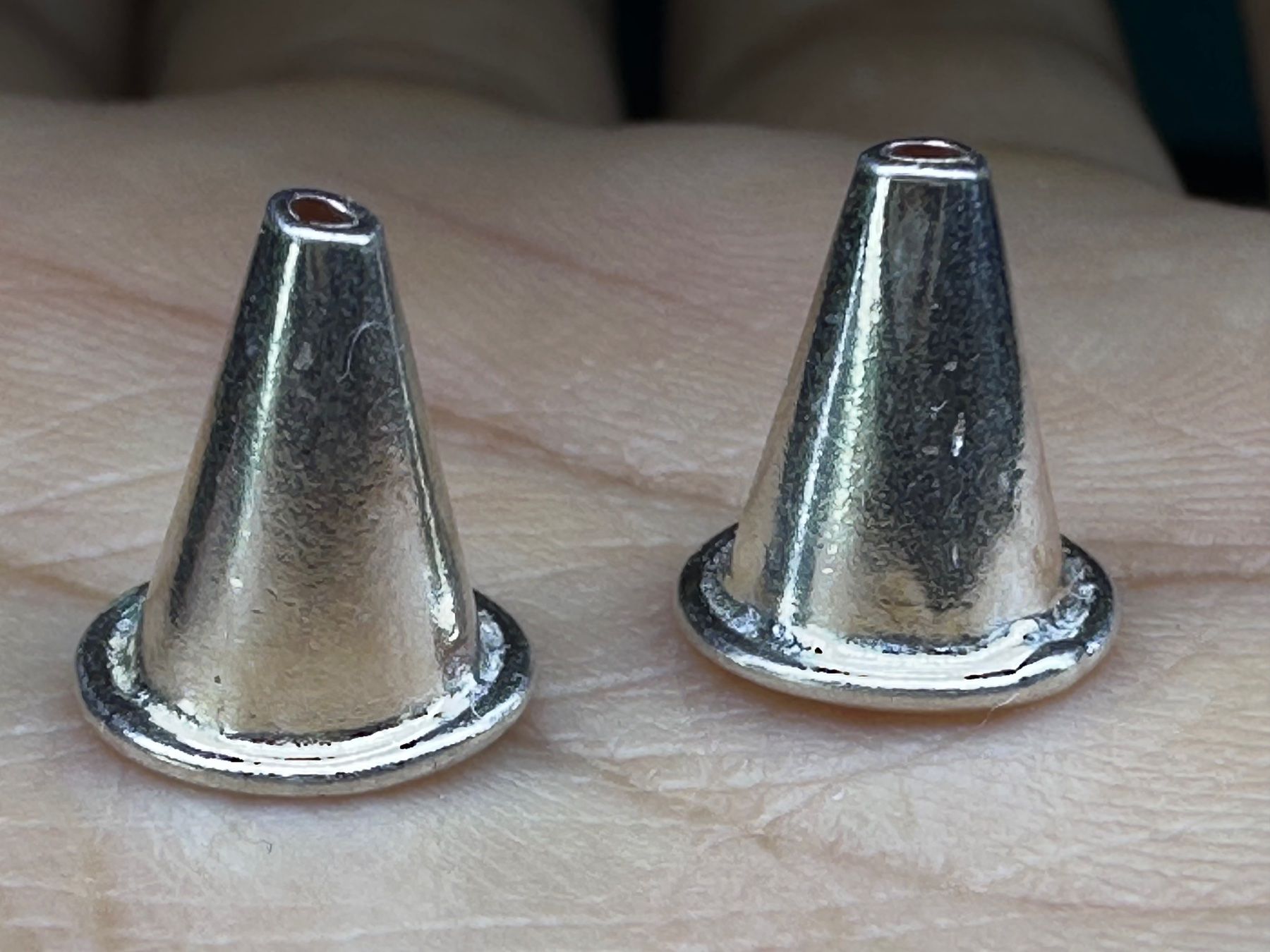 Perle (finte): 2 St. 925 Silber Schmuck Perlenkappen / Endkappen – Nuovo (secondo la descrizione) da Langenthal venduto da Seelenfreunde 6