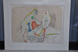 Alois Carigiet - Selbstbildniss vor Lila