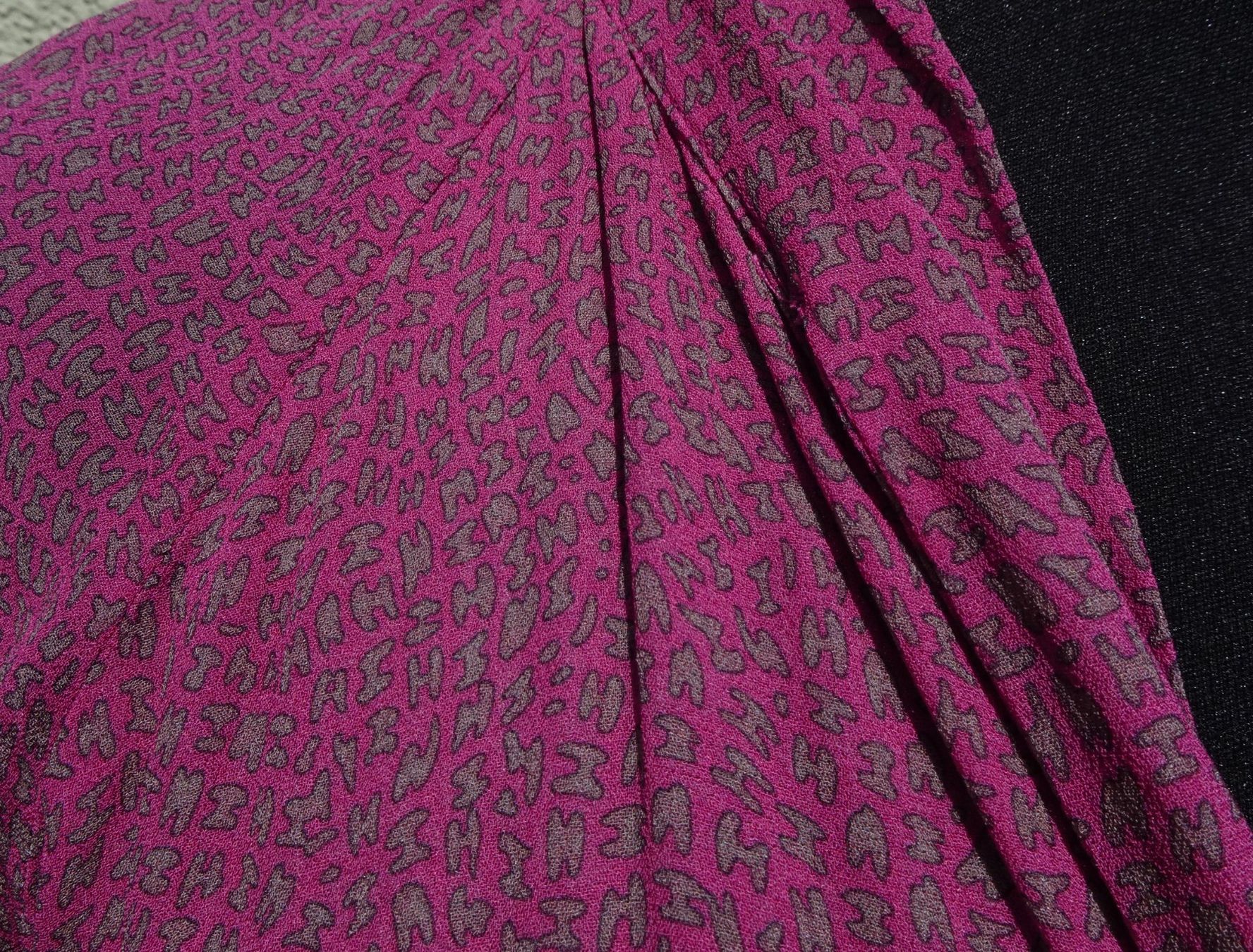 Hemisphere Camicette: Schluppenbluse Hemisphere Gr. M pink braun Bluse – Usato da Winterthur venduto da blumeblau77 1