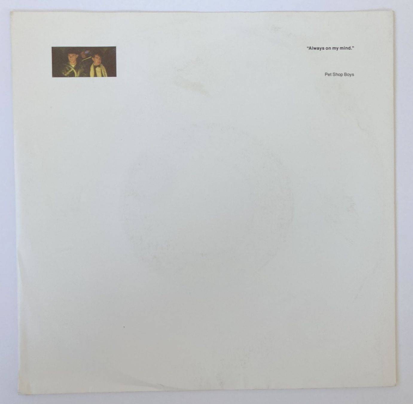 Dischi in vinile: PET SHOP BOYS - ALWAYS ON MY MIND – Usato da Bottens venduto da hotter-than-hell
