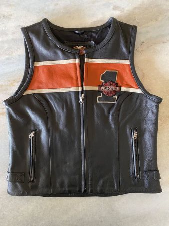 Original Harley Davidson Leder Gilet (W)