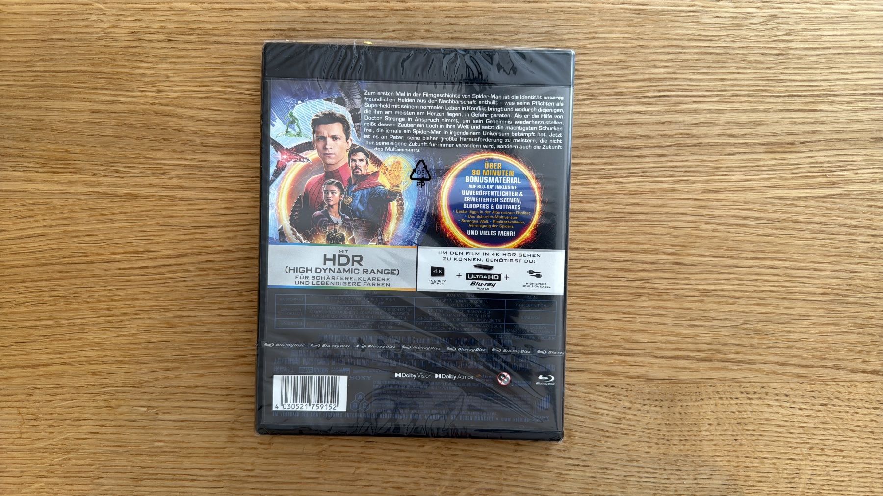 Tutti i DVDs: Spider Man: No Way Home - 4K UHD Blu-Ray – Nuovo e nell'imballaggio originale da Wallisellen venduto da Art_Vendorlay 1