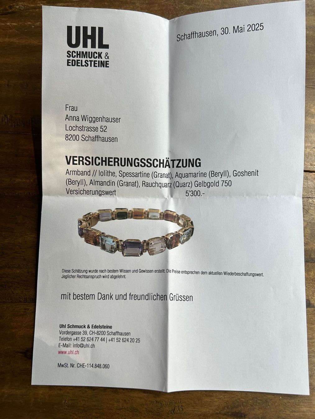 Bracciali & Braccialetti: Armband Gold & Edelsteine – Usato da Schaffhausen venduto da amwr 2