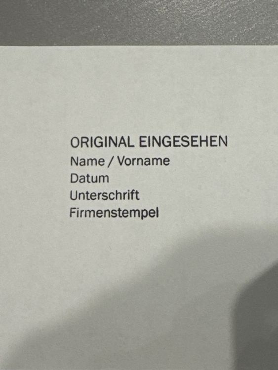 Trodat Timbri: Bürostempel "Original Eingesehen" NEU – Nuovo (secondo la descrizione) da Lotzwil venduto da Tgdromad 1