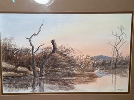 Belle aquarelle signée GA.Demblon
