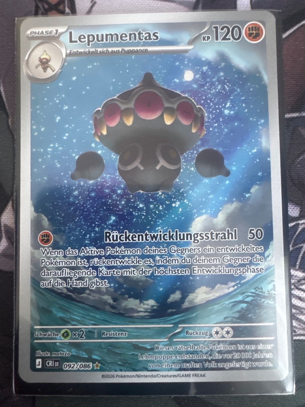 Pokémon Sammelbilder & Trading cards: Lepumentas CRI092 DE - Wachsendes Chaos – Neu (gemäss Beschreibung) aus Wil SG von Prof.Eich