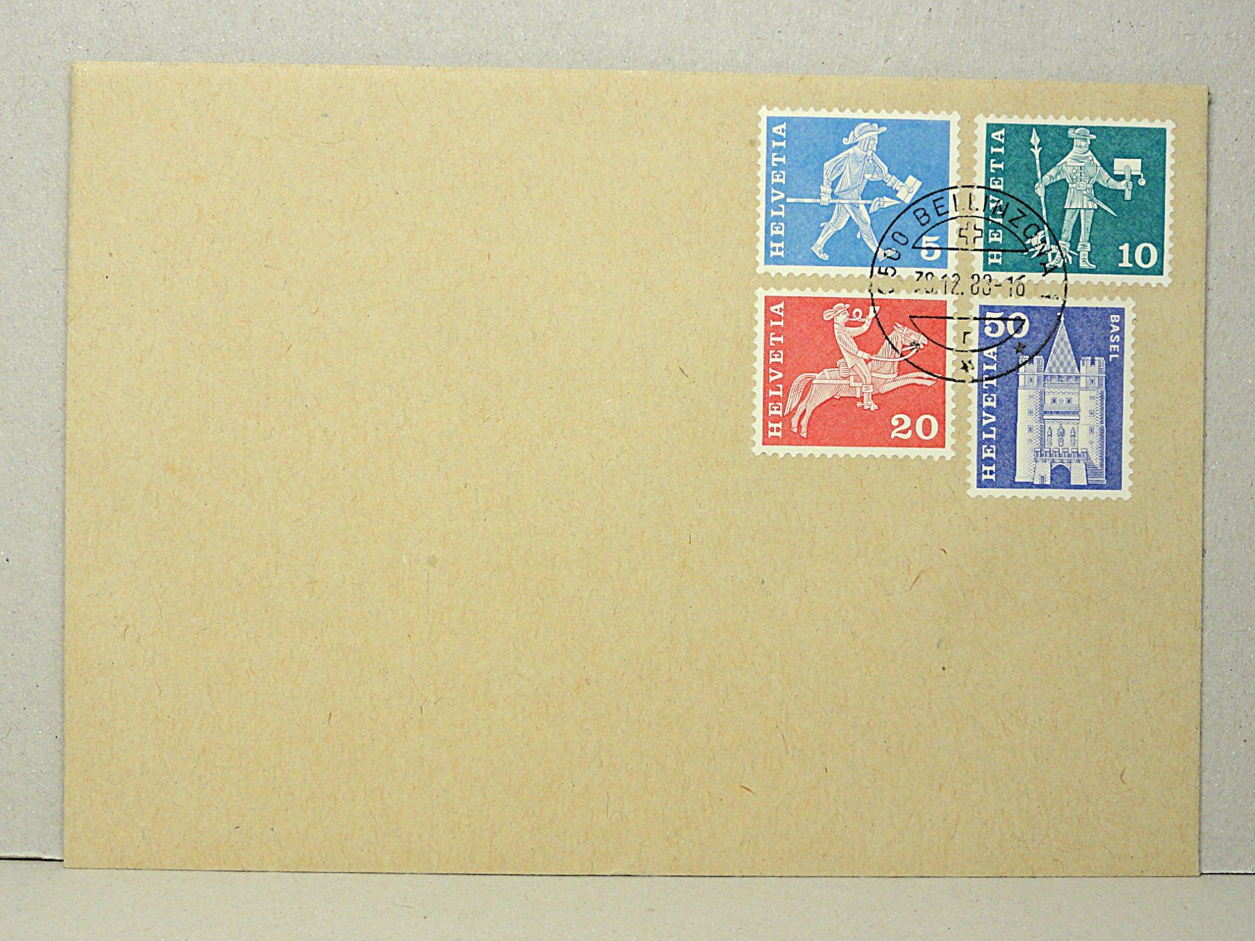 Alle Briefmarken: 5 Briefe Postgeschichte u. Baudenkmäler Satz 1960 – Gebraucht aus Solduno von albimicio 5