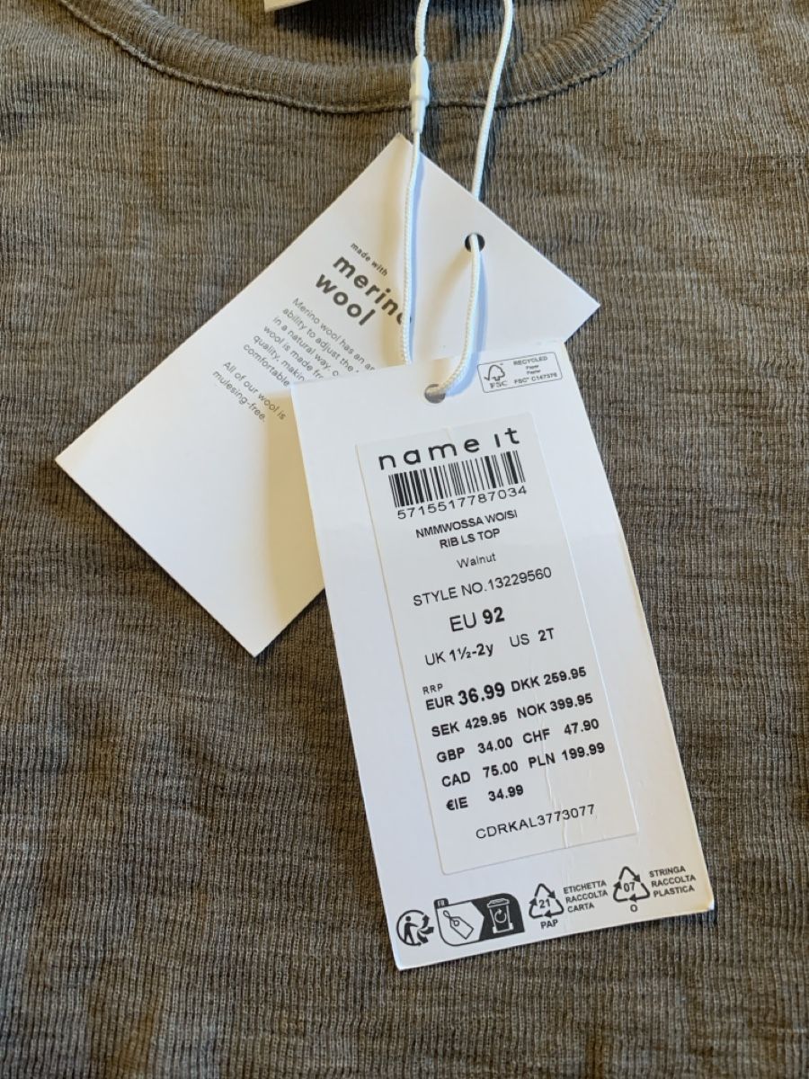 Name It Pullover & Sweatshirts: Neu Wolle/Seide Shirt gr. 92 – Neu und originalverpackt aus Attelwil von TaraLee 1