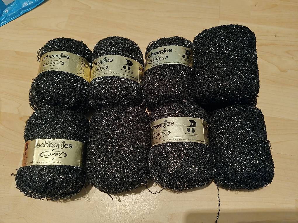 Lana: Effektgarn schwarz-silber – Nuovo e nell'imballaggio originale da Schiers venduto da ver_ddm2