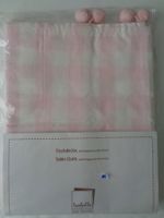 Tischdecke mit Pompons an allen Ecken Isabelle 150x250 cm.