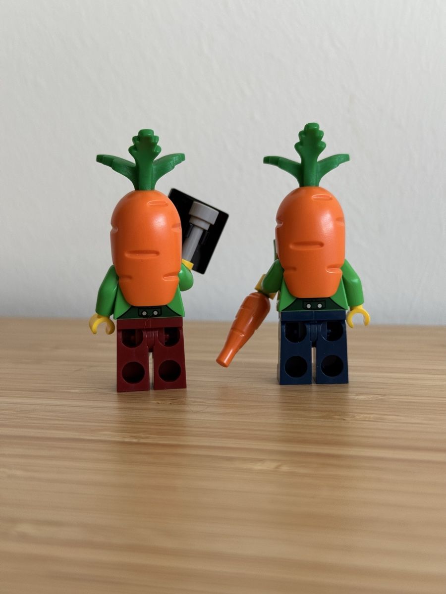 Lego Figuren: Lego Minifiguren zwei Karotten Männchen – Neu (gemäss Beschreibung) aus Neuhausen am Rheinfall von Laghi 1