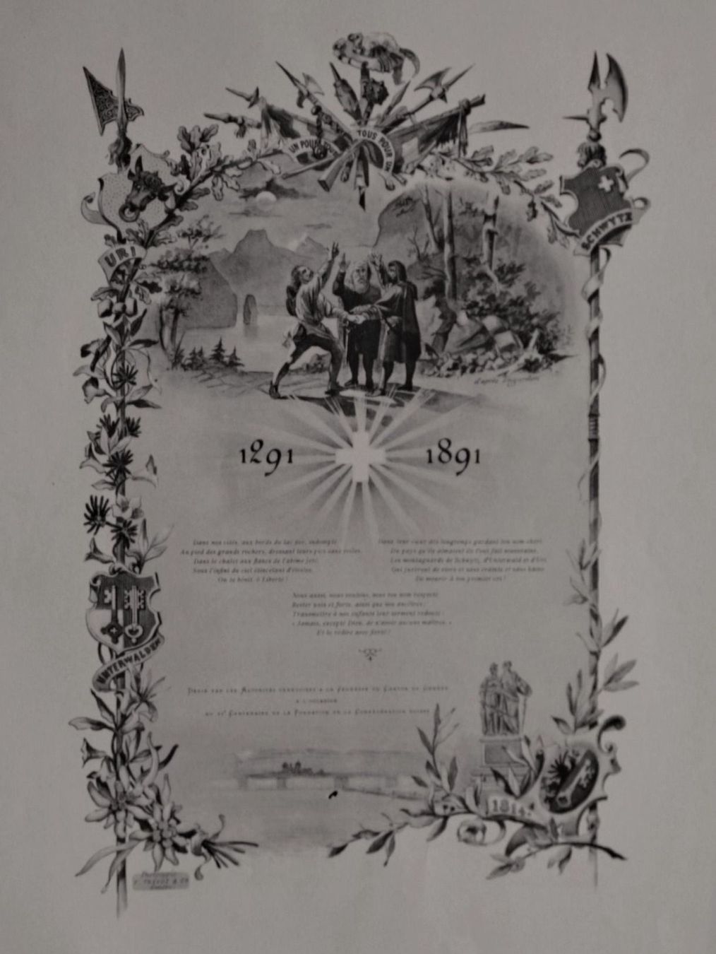 Foto & Immagini: 600 ème de la Confédération 1891 – Usato da La Croix-de-Rozon venduto da shadows750