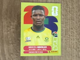 Panini FIFA WM 2026 Sticker Mbekezeli Mbokazi RSA 6