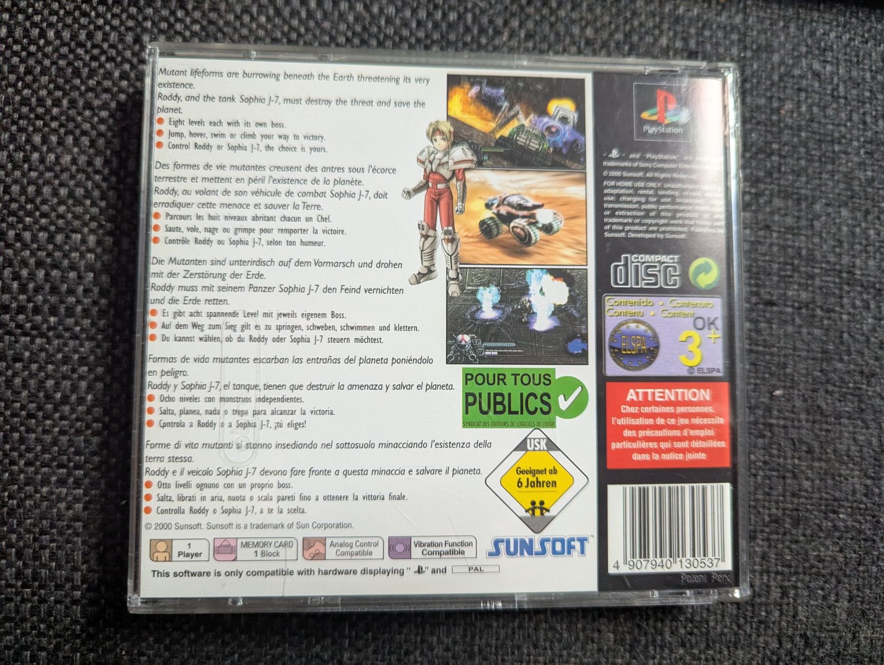 Sony Spiele: Blaster Master Blasting Again Playstation 1 PS1 Game sunsoft – Gebraucht aus Hünenberg See von SpecialEditionGaming 1