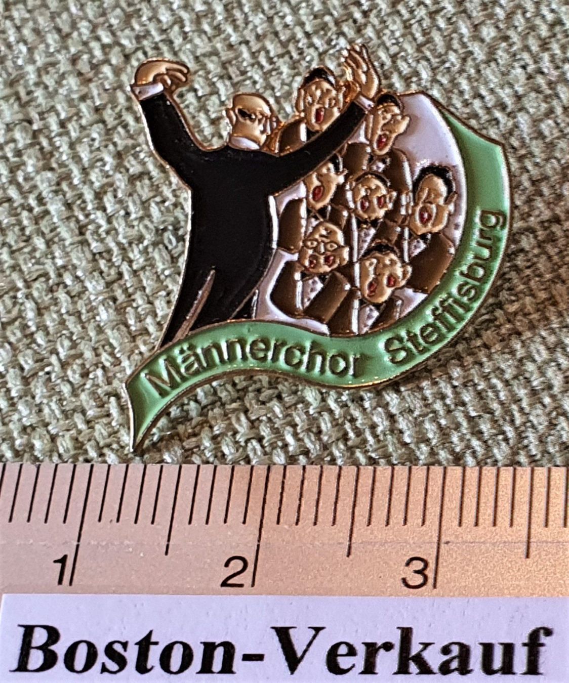 Plaketten & Abzeichen: D438 - Pin Männerchor Steffisburg Suisse – Gebraucht aus Reinach BL von Boston-Verkauf 1