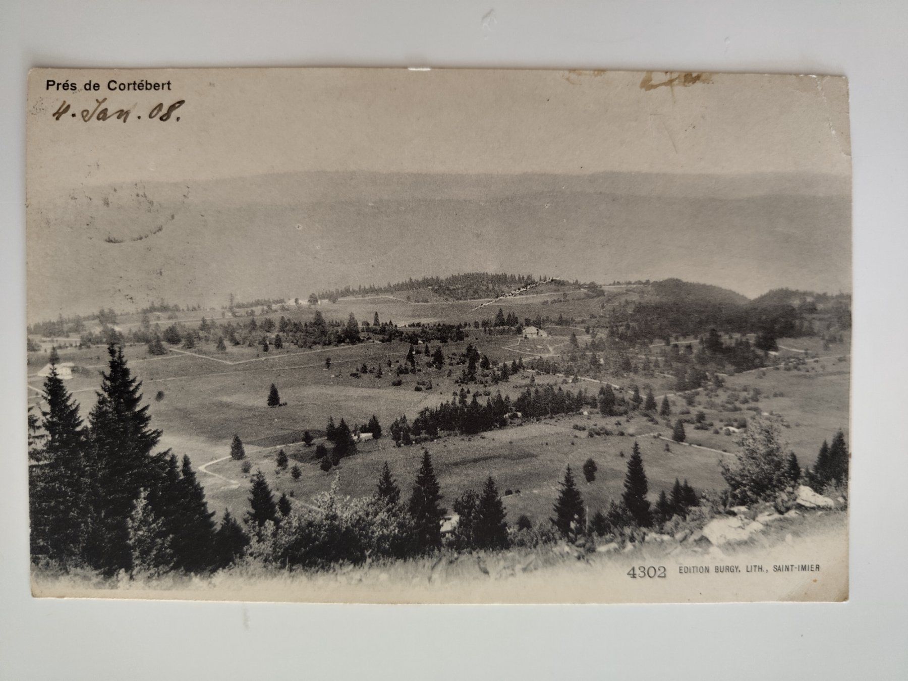 Cartes postales: Postkarte Près de Cortébert 1908 – D'occasion à Ohmstal par Lebensfreude05