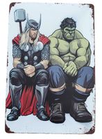 THOR + HULK -   Blechschild  (neu, OVP)