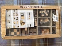 18 Holzknobelspiele von Kidoh neuwertig