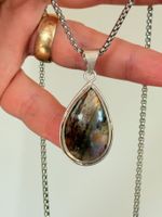 Collier Labradorite Naturelle Élégant