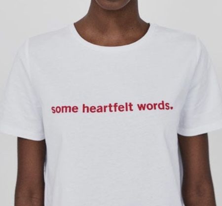 Zara T-Shirt mit Print