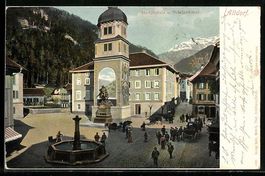 AK Altdorf, Hauptmarkt mit Telldenkmal