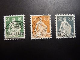 No 113y, 140y et 141y Kreidepapier sbk 800 (5056)