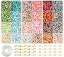 7800 Perlen zum Basteln in 24 Farben