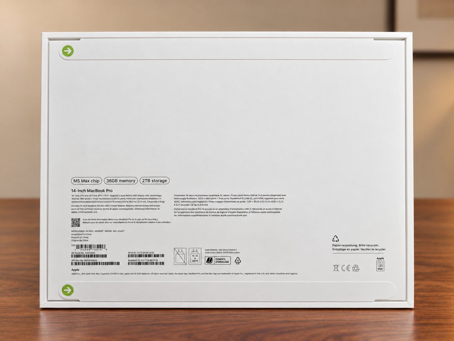 Apple Notebook: MacBook Pro 14" M5 Max 36GB/2TB Originalversiegelt – Nuovo e nell'imballaggio originale da Winterthur venduto da iva_8kzf 2
