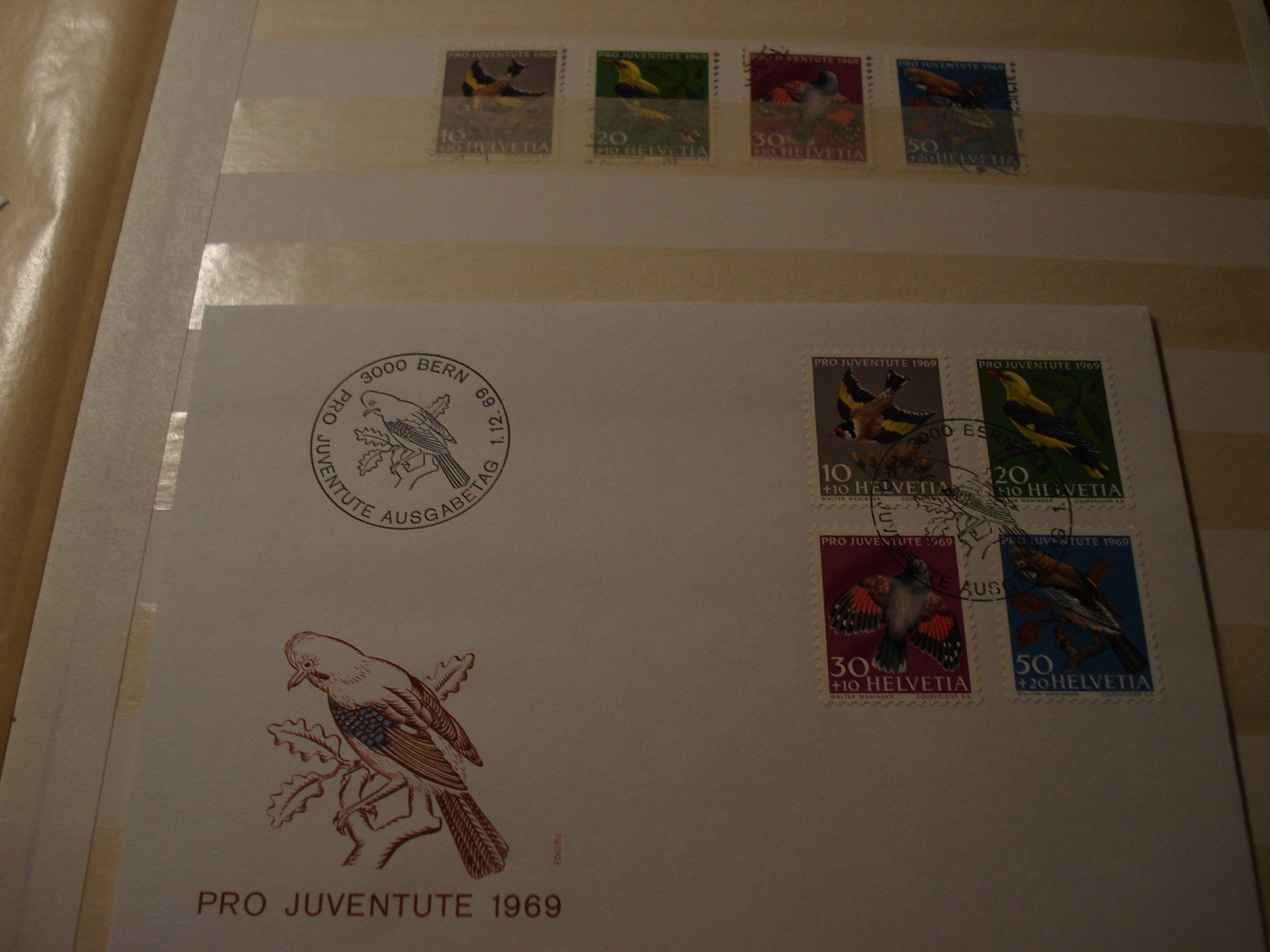 Tutti i francobolli: Pro Juventute 1969, FDC + Satz Lose o – Usato da Niederwil AG venduto da morostahu