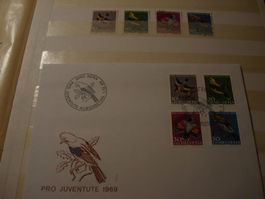 Pro Juventute 1969, FDC + Satz Lose o
