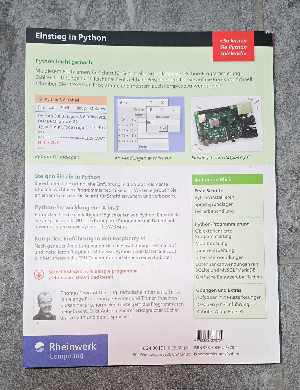 Bücher: Einstieg in Python + Python 3 umfassendes Handbuch – Neu (gemäss Beschreibung) aus St. Margrethen SG von TRXBlueFeather 1
