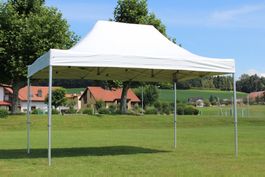 Gardeko Faltzelt 3x4.5 PVC Dach Festzelt Grillzelt Partyzelt