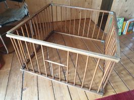 _**Vintage**_ Laufgitter / Kinderspielgitter aus Holz