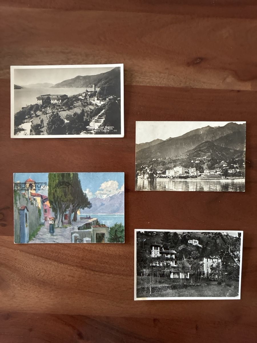 Cartoline postali: 5 Ansichtskarten Schweiz von Brissago TI – Usato da Oftringen venduto da Cla.vD.74 2