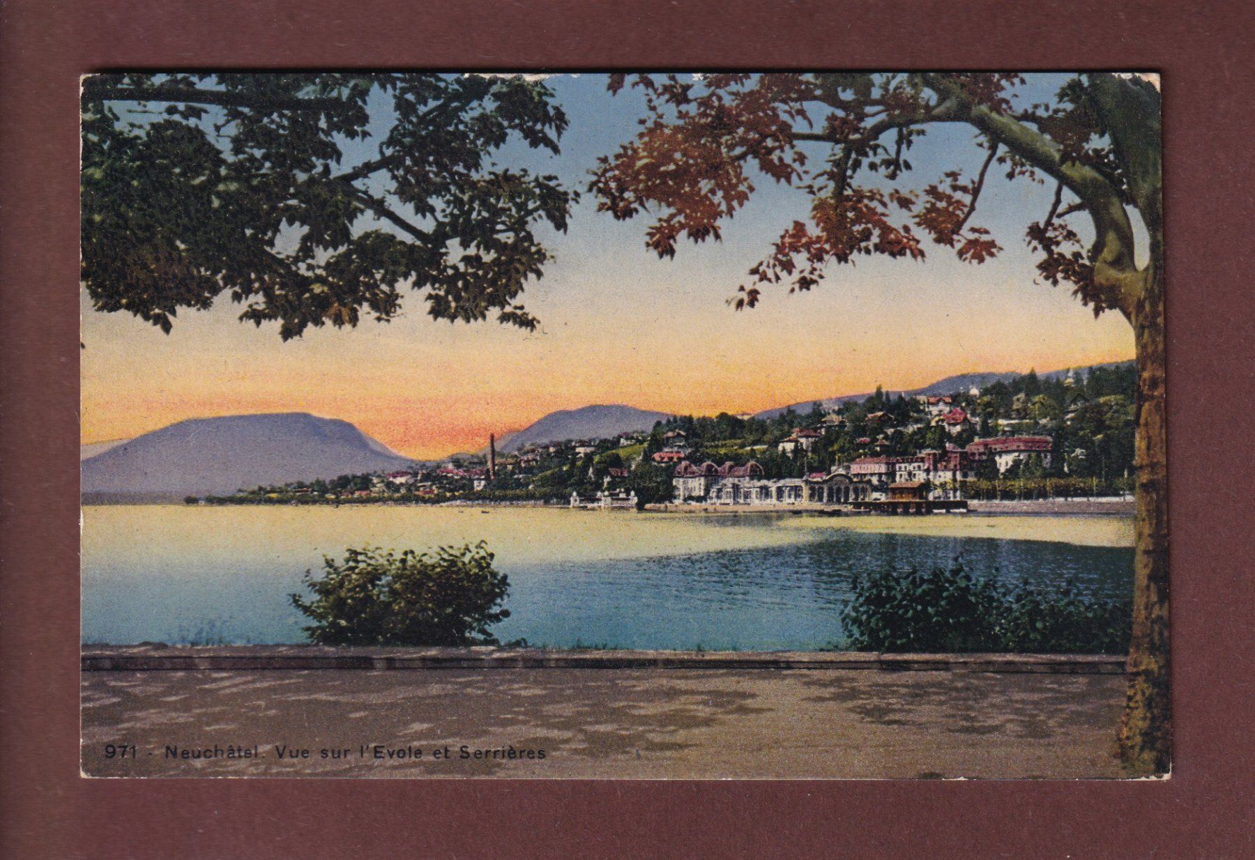 Cartes postales: NEUCHÂTEL - Vue sur l'Evole - 1931 – D'occasion à Pully par nicecards-shop