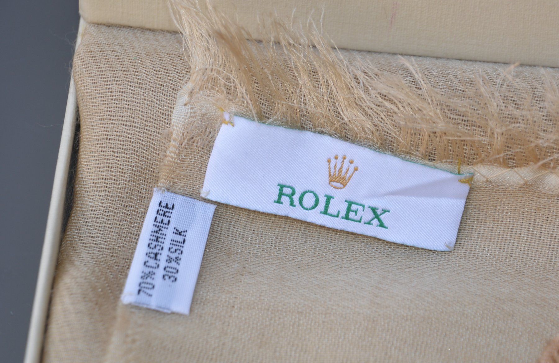Rolex Foulard & Sciarpe: Schal Rolex Kaschmir - Seide / châle cachemire - soie – Usato da Collonges venduto da Auganien 4
