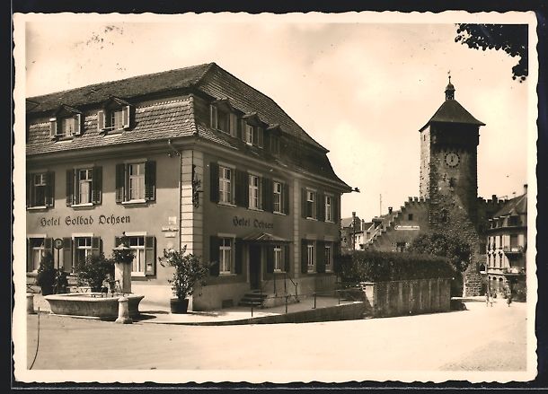 Ansichtskarten: AK Rheinfelden, Hotel Solbad Ochsen – Gebraucht aus Berlin von bartko-reher