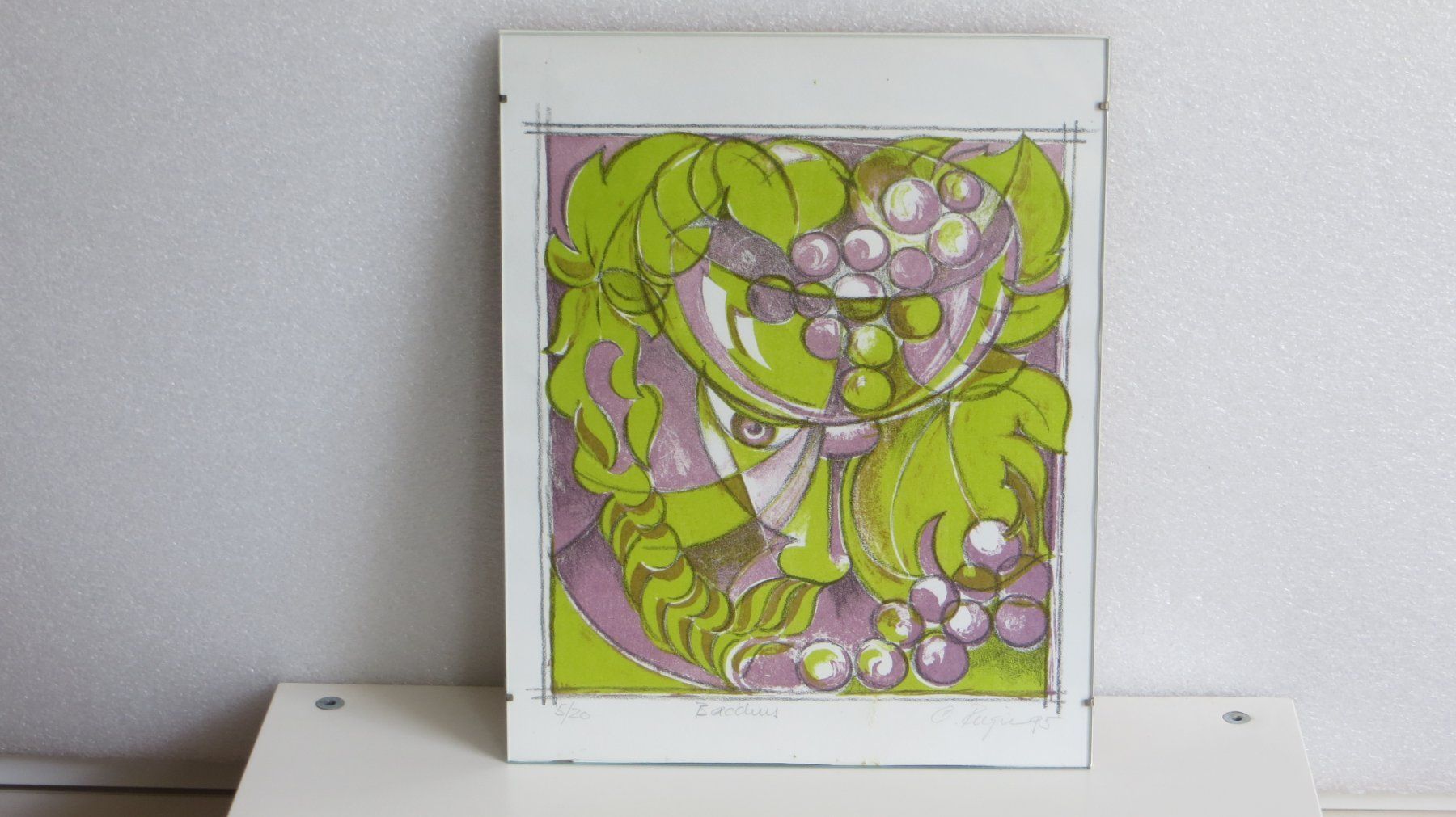 Grafica & Litografie: Originallitho Kleinauflage 5/20: "Bacchus" signiert, gerahmt – Usato da Allschwil venduto da marketingprojects 1