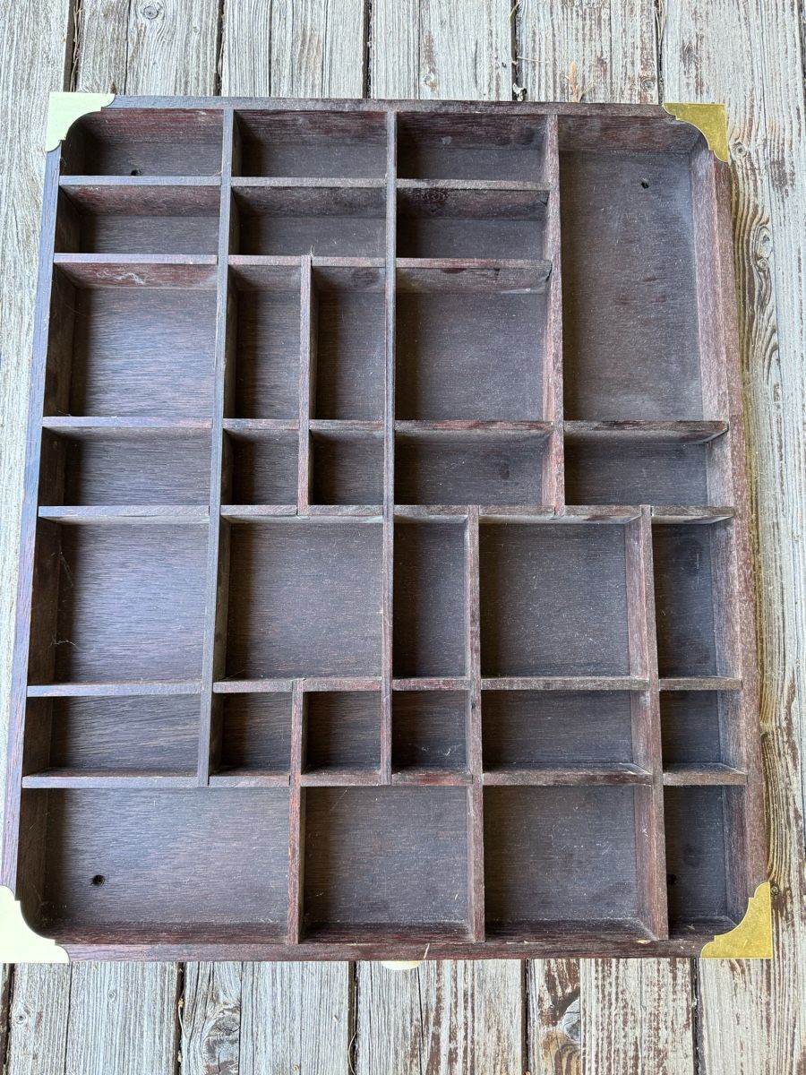 Scaffali: Setzkasten aus Holz mit Messing! – Usato da Le Sentier venduto da flo_dcg6 1