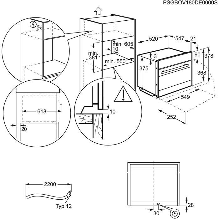 Electrolux Forni: Einbau  kombi Steamer Breite 55cm – Usato da Bremgarten AG venduto da 2N1 5