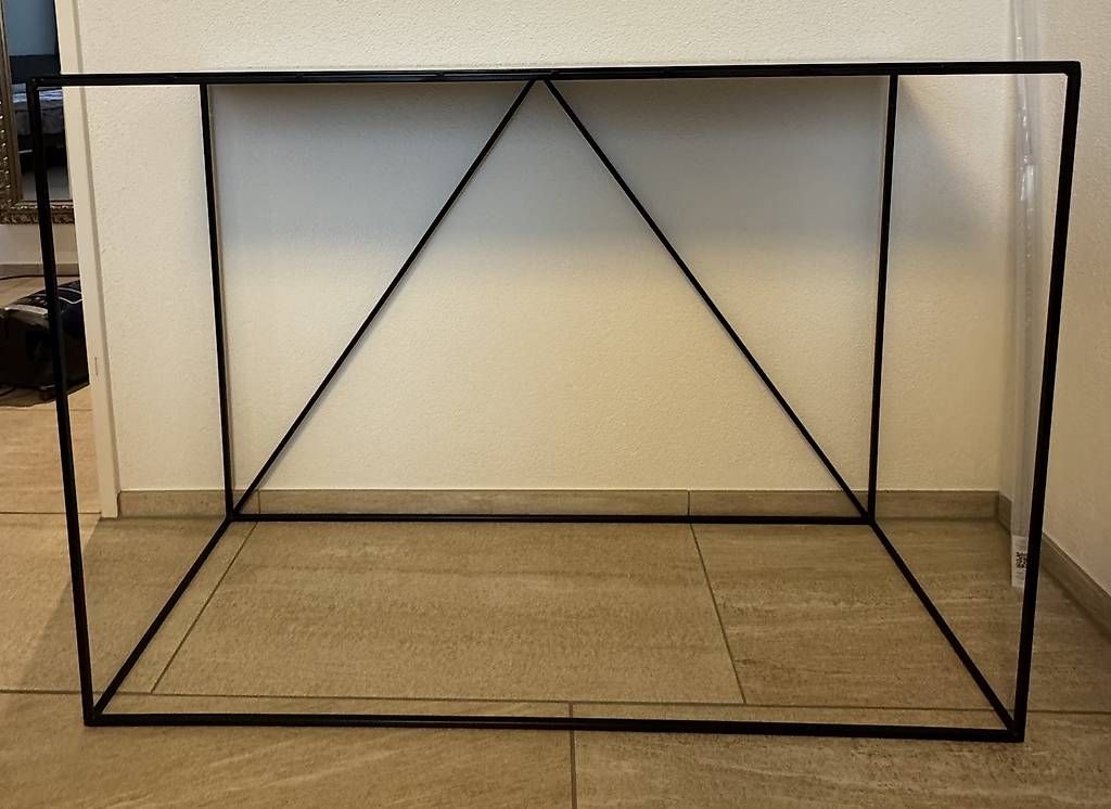 Scaffali: Konsole / Regal aus Metall schwarz  – Usato da Rubigen venduto da Barabaig72