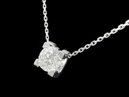 Cartier C de Cartier Brillant 1ct Anhänger Kette 18k *S2495