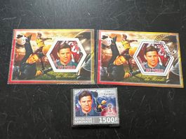 Yachine Lev Fussball 2015 Tschad  Block gest. +  ** (A1265)