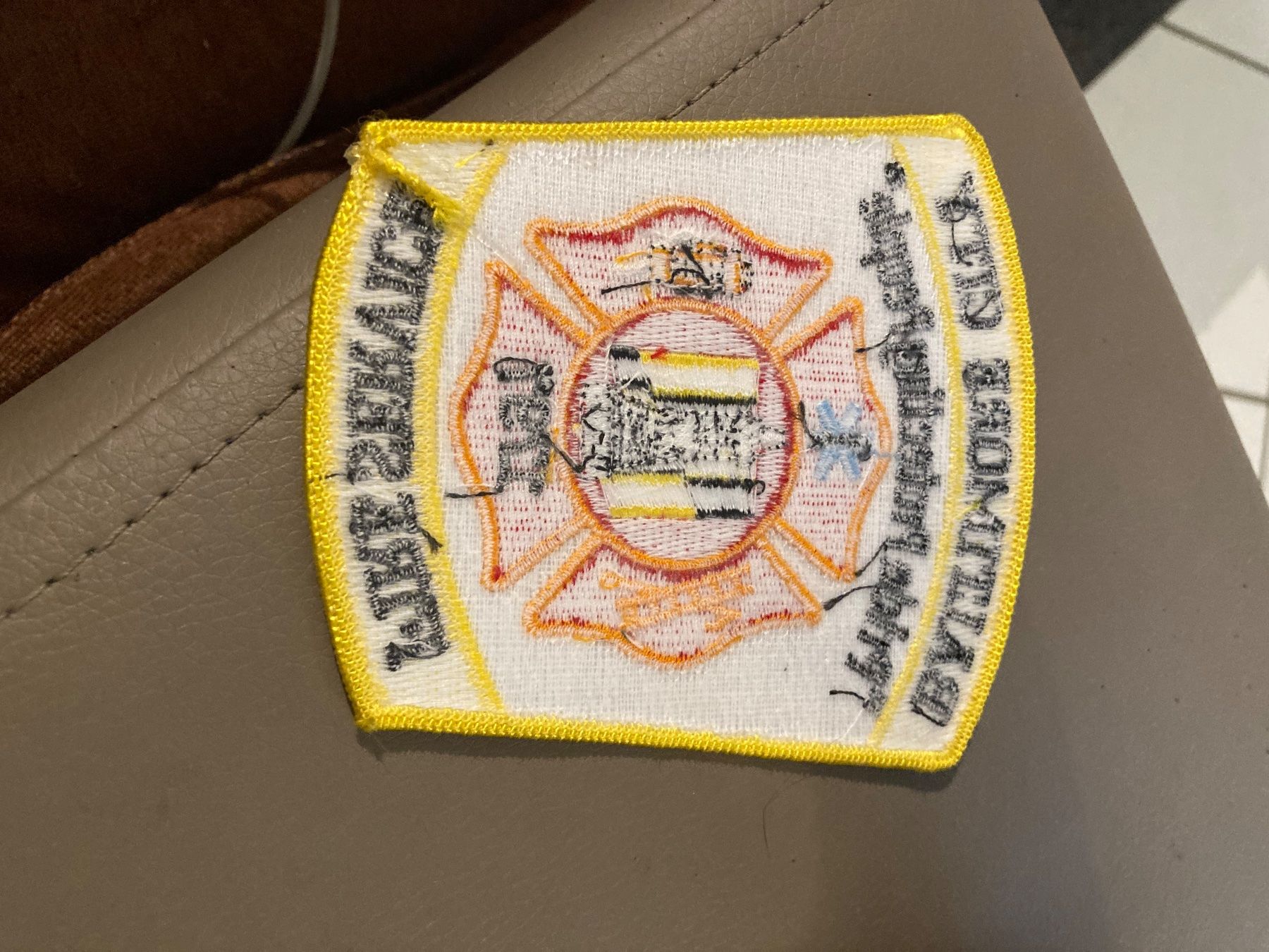 Patches: Patch écusson pompiers Baltimore – Gebraucht aus Versoix von Jeannot57 1