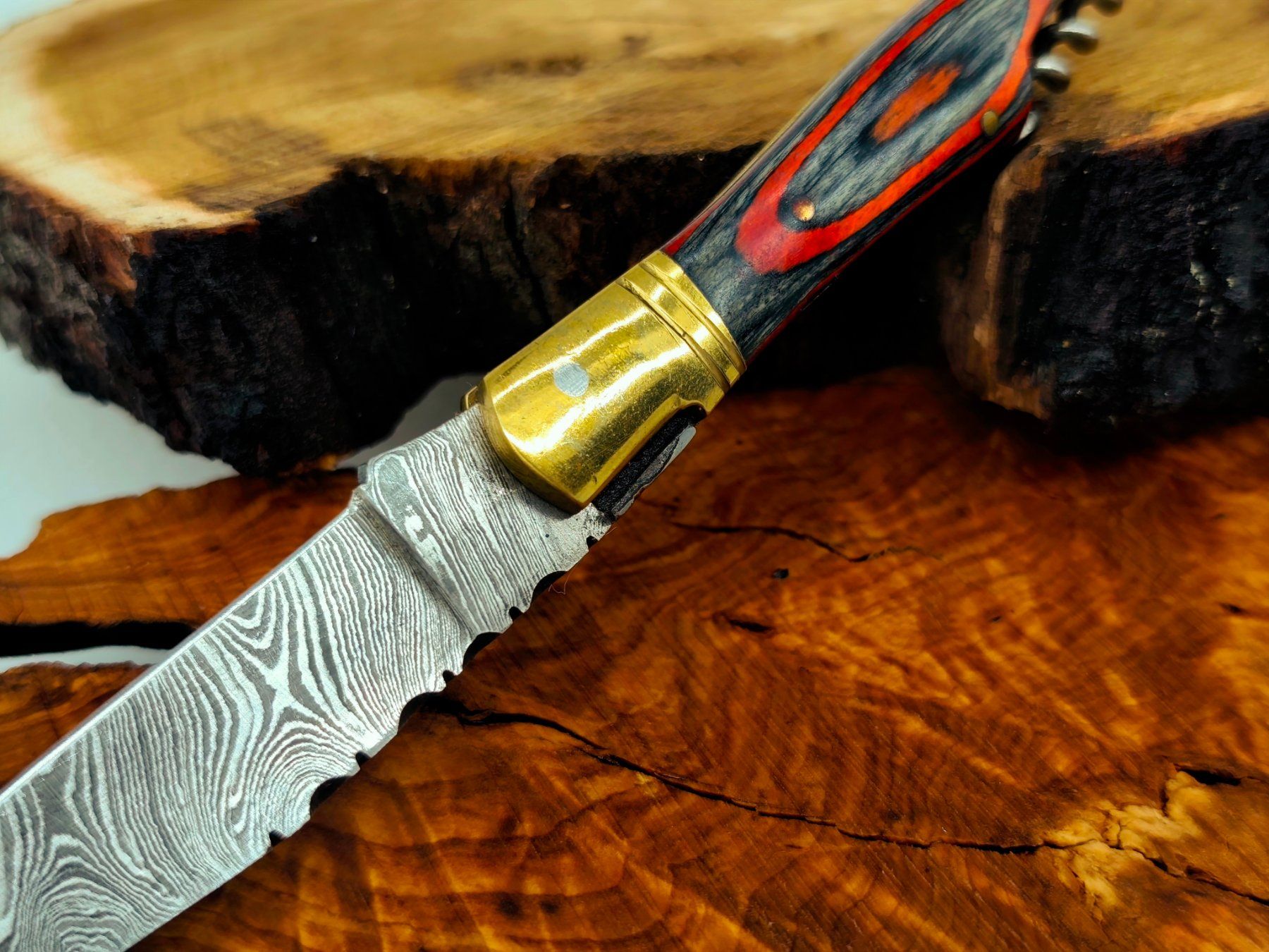 Accessori: Laguiole Damast Messer Klappmesser echtes Damastmesser – Nuovo e nell'imballaggio originale da Arlesheim venduto da Premius_1 4