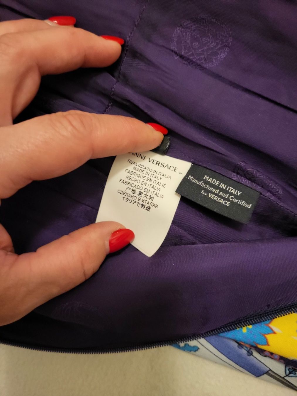 Versace Vestiti: Wunderschönes Versace Kleid Ital. Gr. 38 = 32 – Usato da Zürich venduto da Roberto040 6