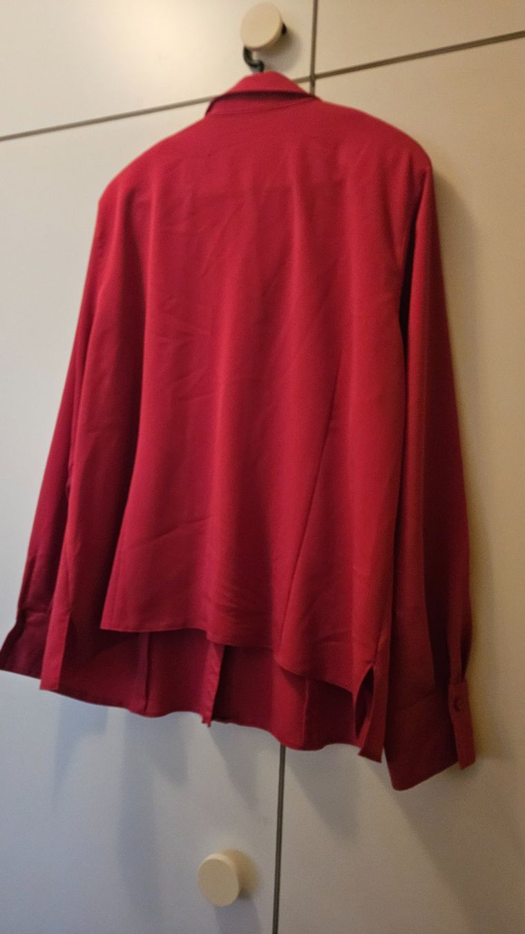 Camicette: Camicia rossa Erfo tg.48 poliestere – Usato da Melano venduto da H-Sara 1