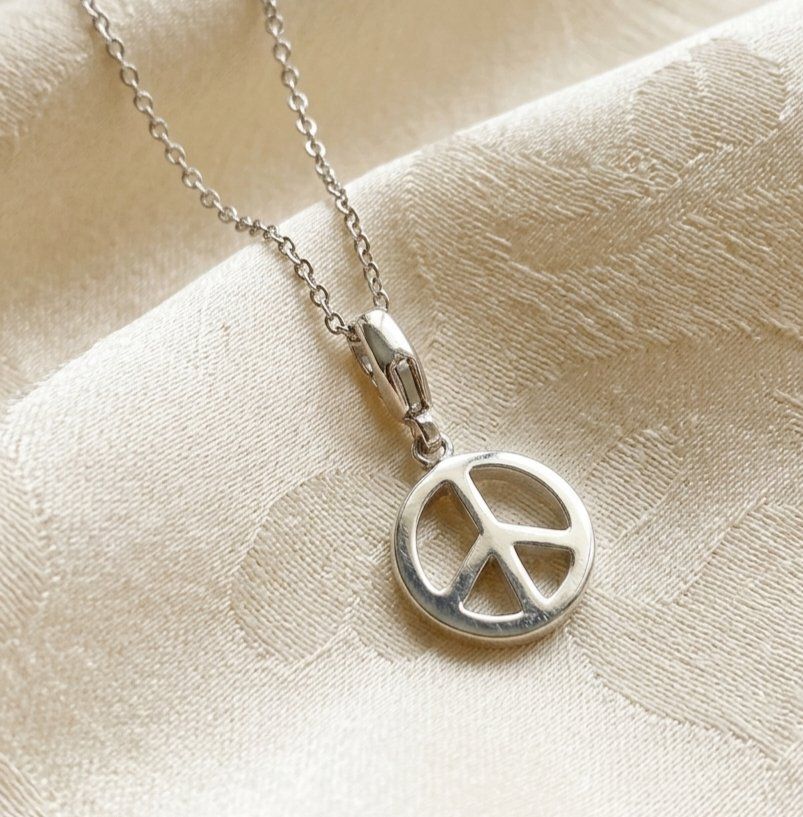 Ciondoli: Charm Silber 925 "Peace-Symbol" - Neu – Nuovo e nell'imballaggio originale da Uetikon am See venduto da Coralreef 1