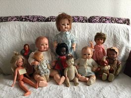 11 Puppen Vintage Sammlung Raritäten Italien Konvolut